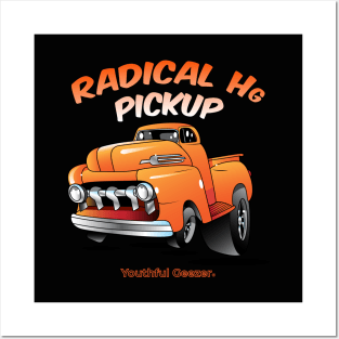 Radical Hg Pickup Cartoon Car Toon Posters and Art